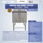 Jual Gas Deep Fryer 25 Liter 1 Tank (G75) di Bandung