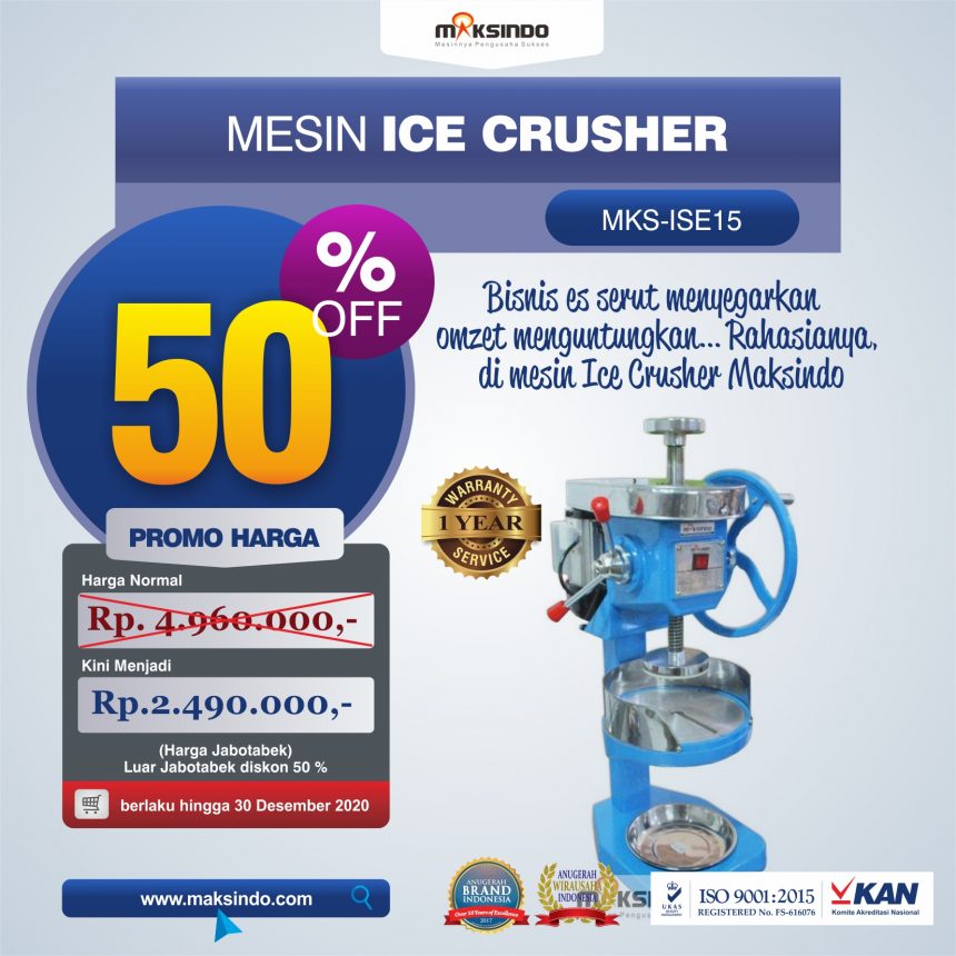 Jual Mesin Ice Crusher MKS-ISE15 di Bandung